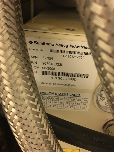 Compressor Serial Tag